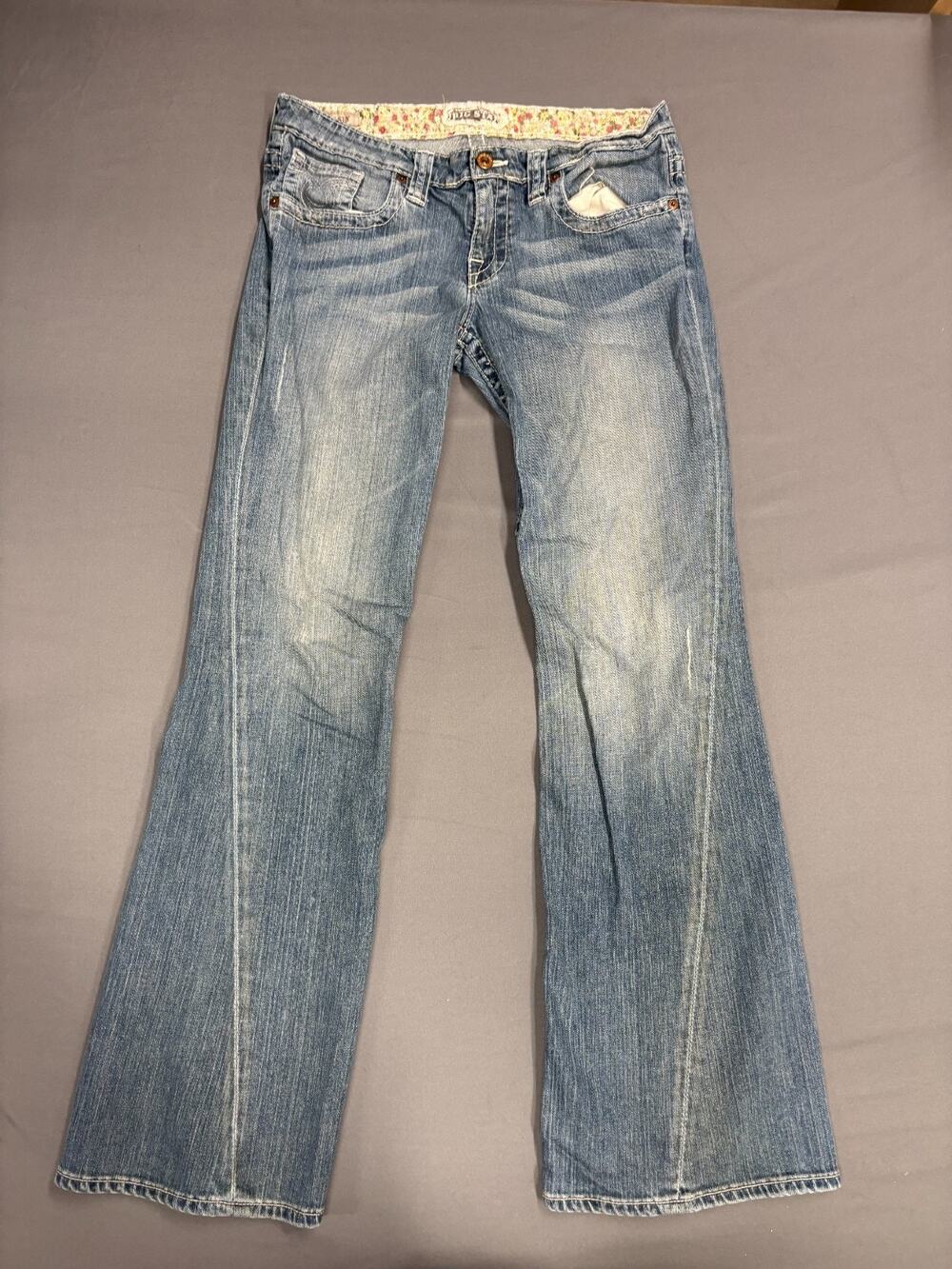 Big Star Casey K Low Rise Bell Bottom Jeans Women’s Size 32 Blue Vintage Y2K